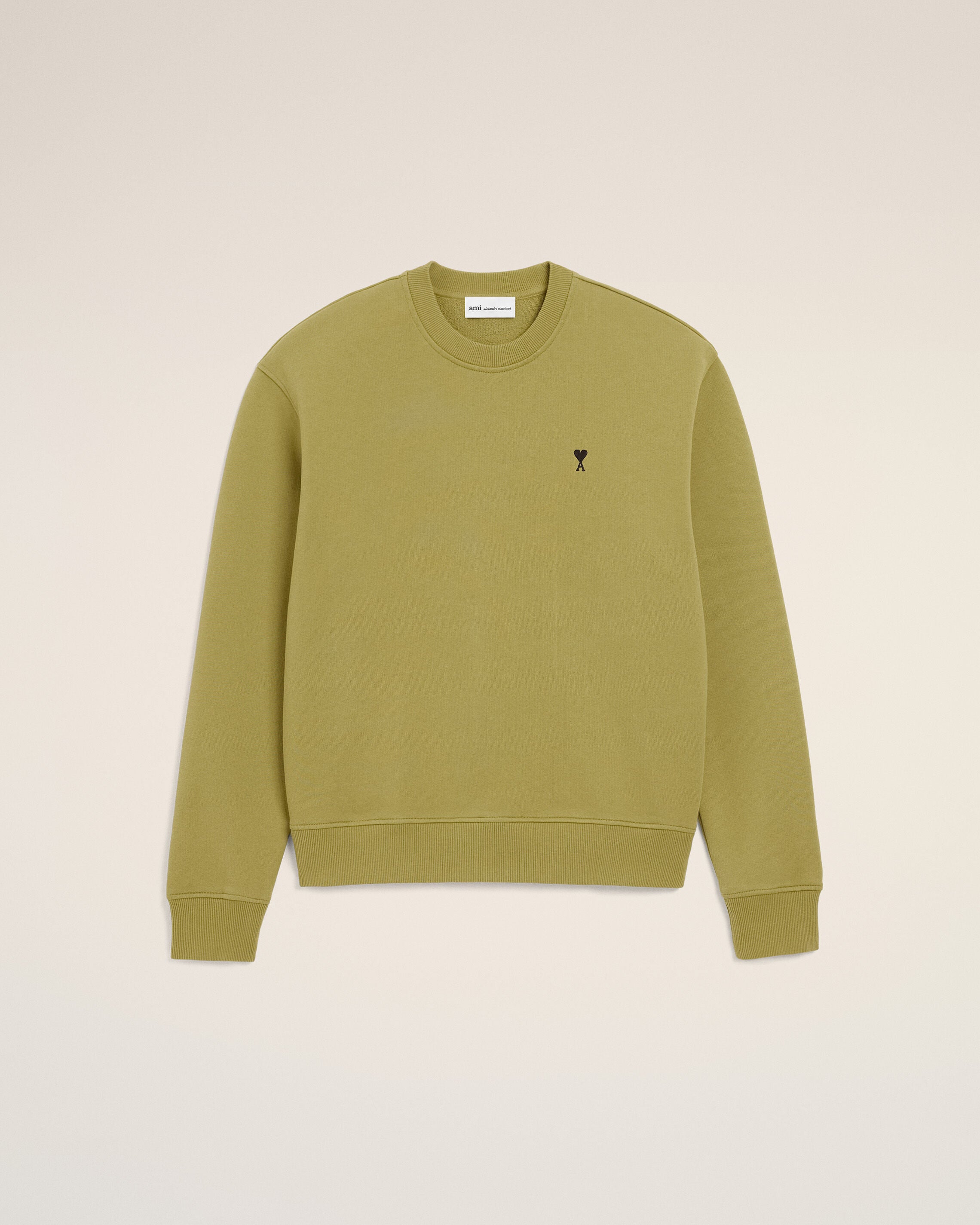 MATCHA Green Cotton Ami De Coeur Sweatshirt | Ami Paris