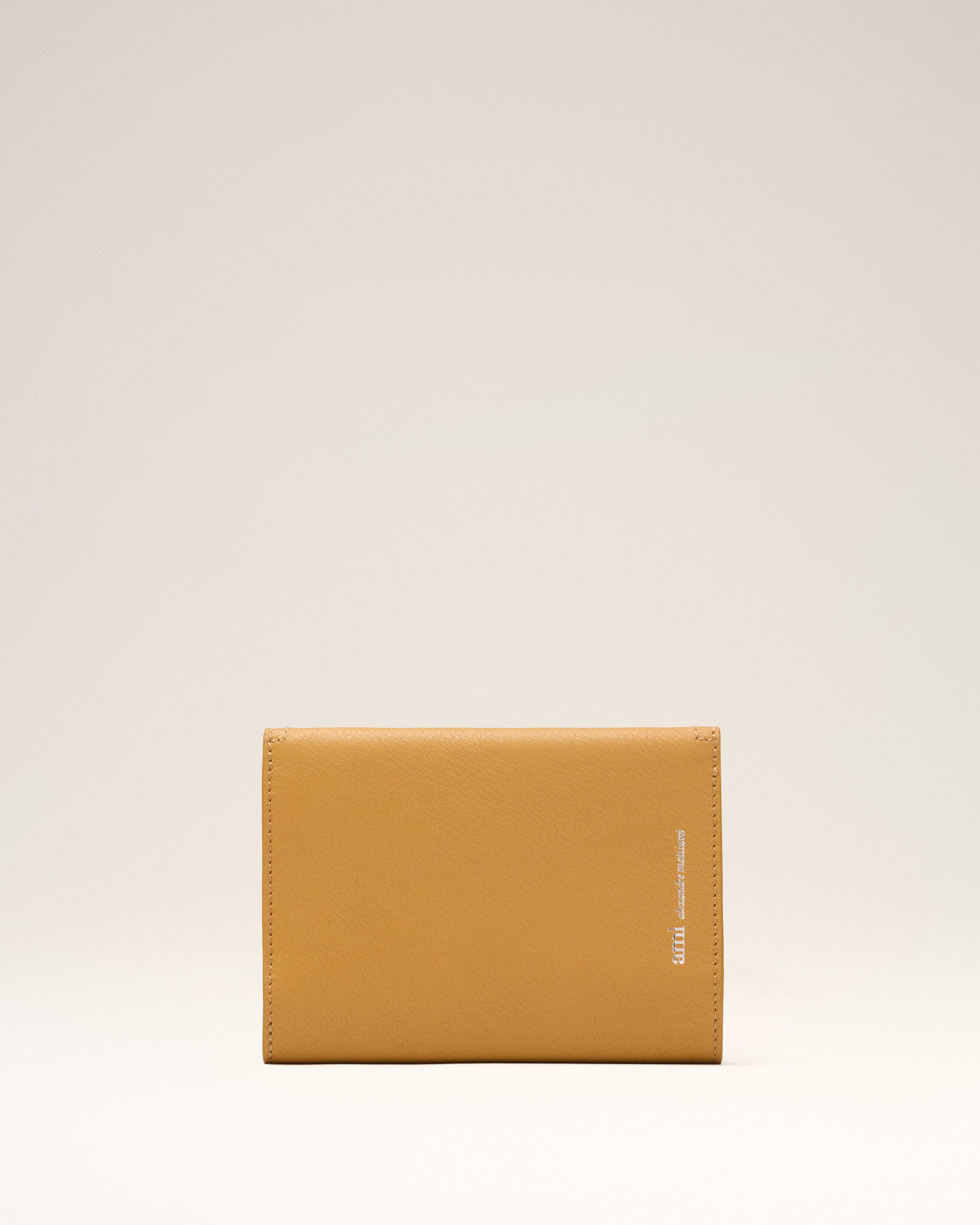 HONEY Yellow Taurillon Leather Etienne Envelope Passport Holder | Ami Paris