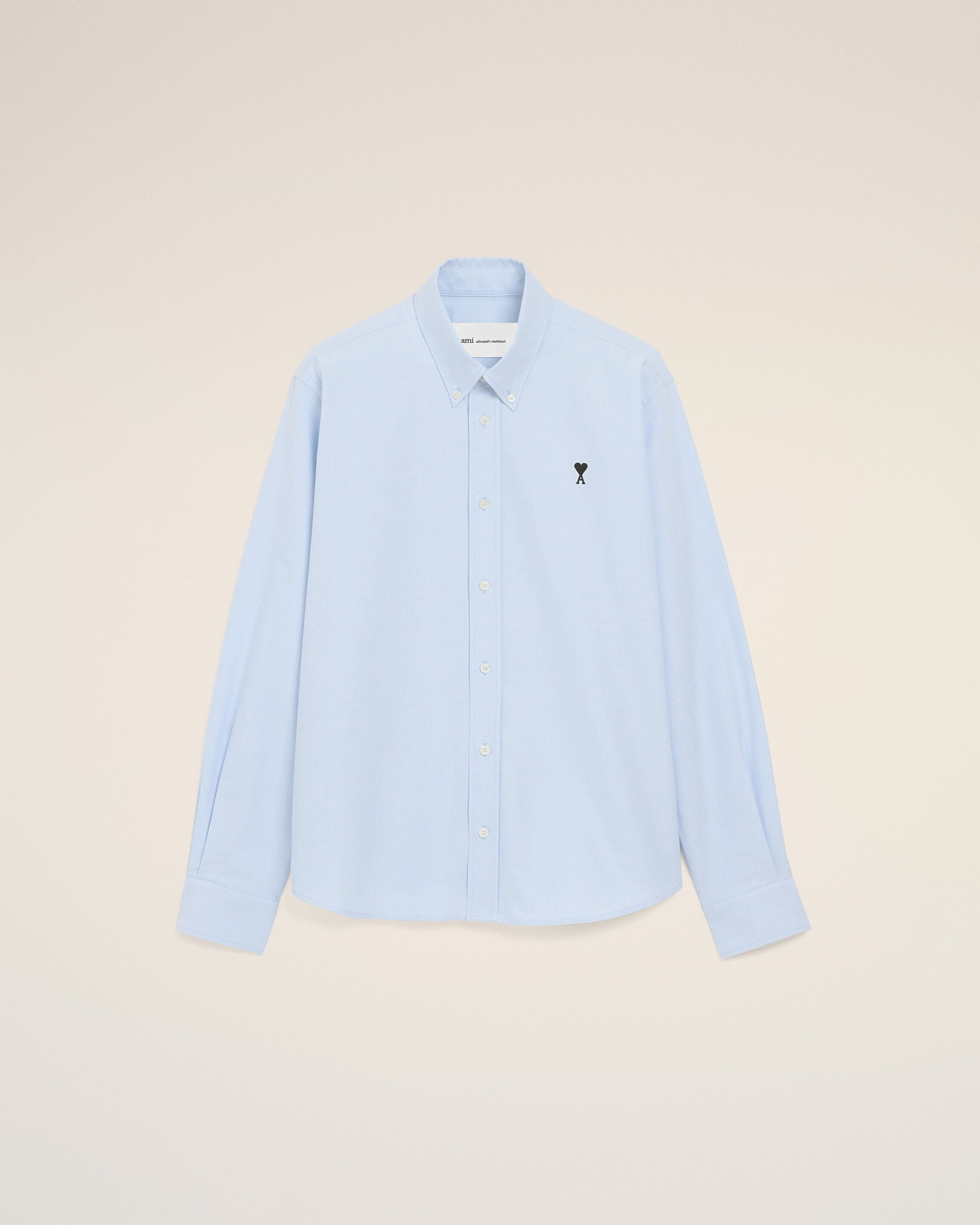 SKY BLUE Blue Cotton Button Down Ami De Coeur Shirt | AMI PARIS