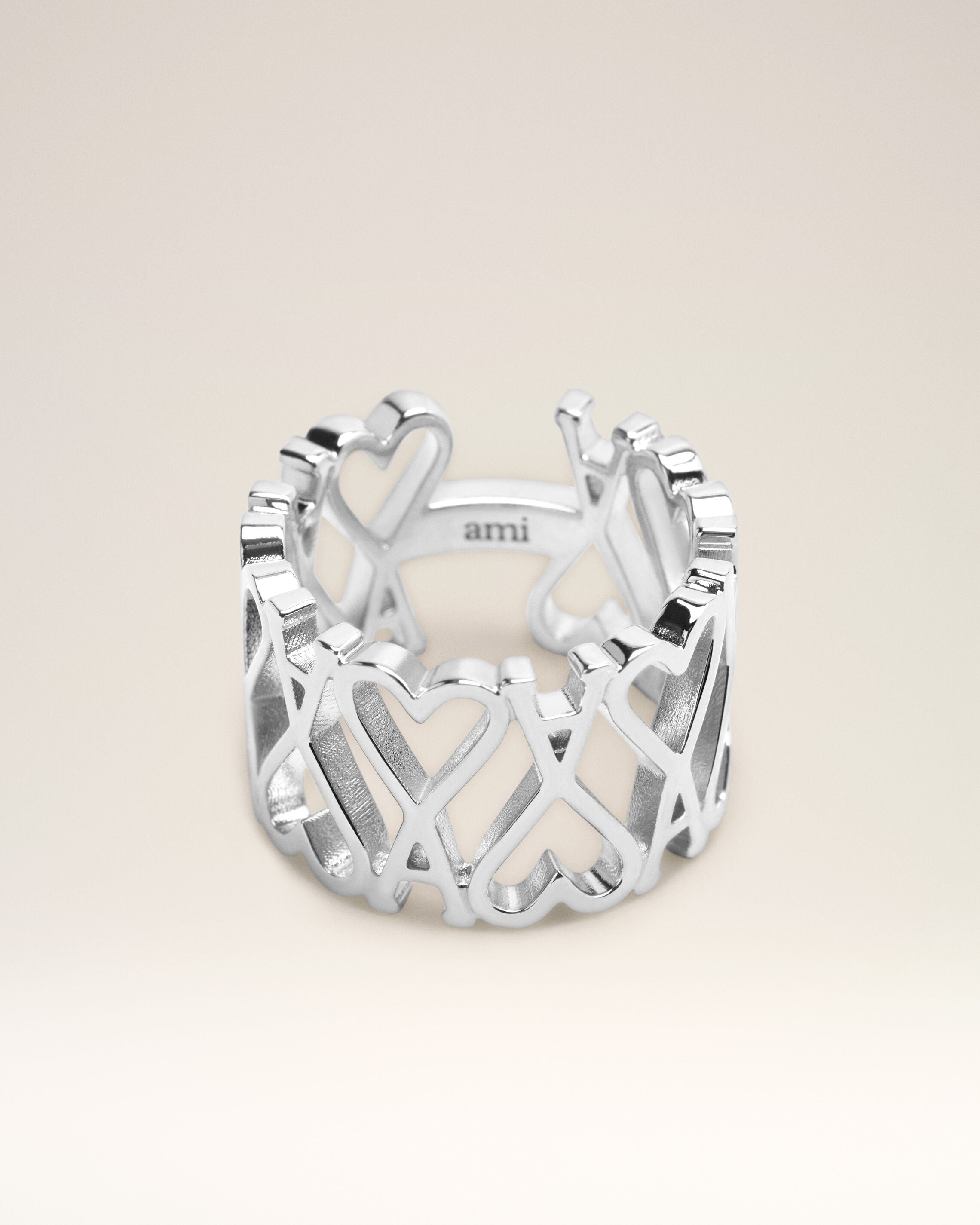 SILVER Ami de Coeur Ring | AMI PARIS