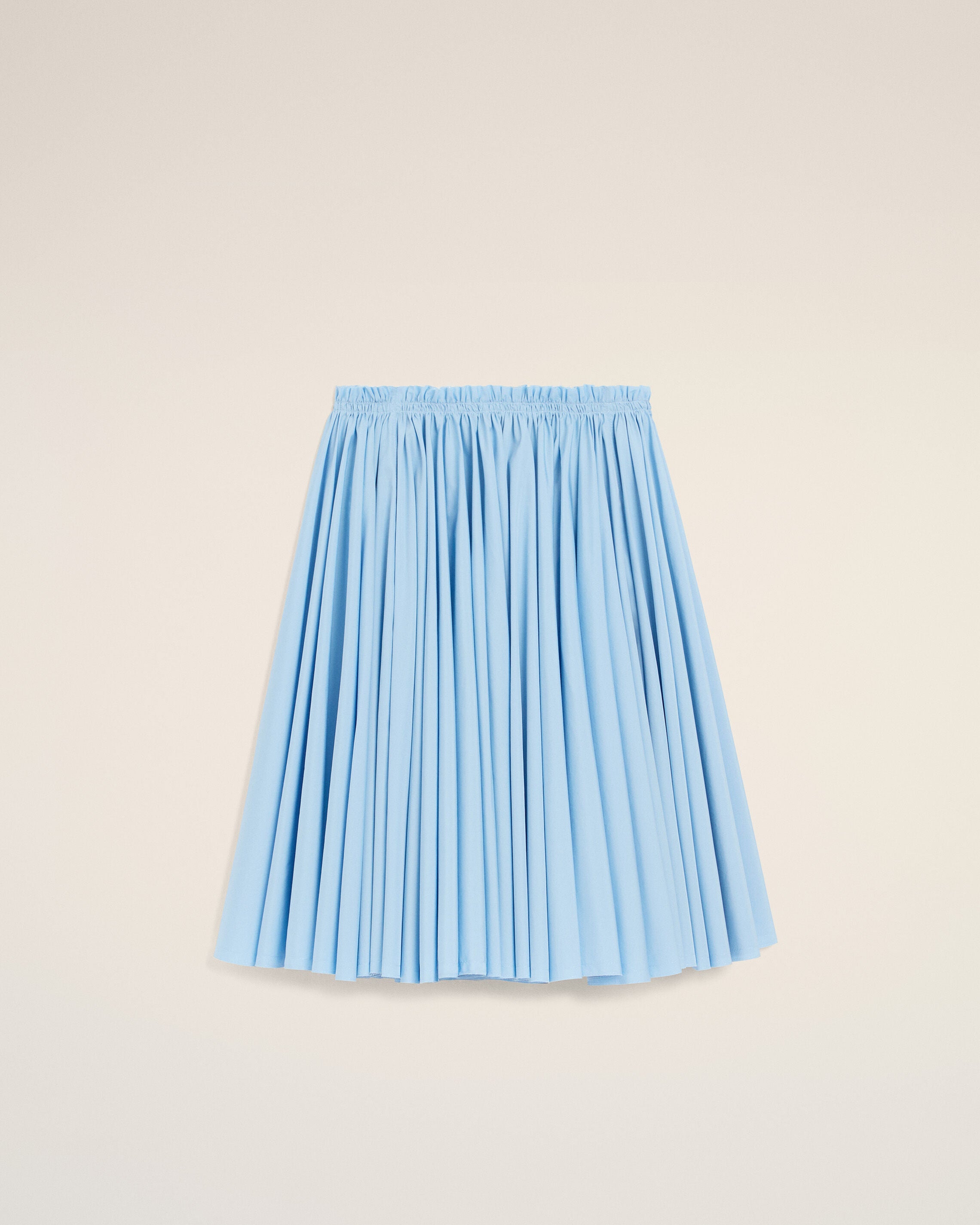 CASHMERE BLUE Blue Cotton Midi Corolla Skirt | Ami Paris