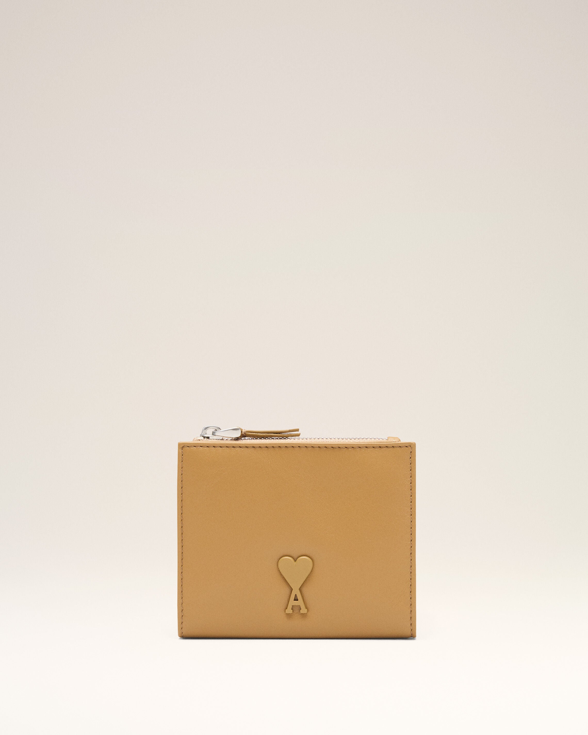 HONEY Yellow Cowhide Leather Voulez-Vous Folded Wallet | Ami Paris