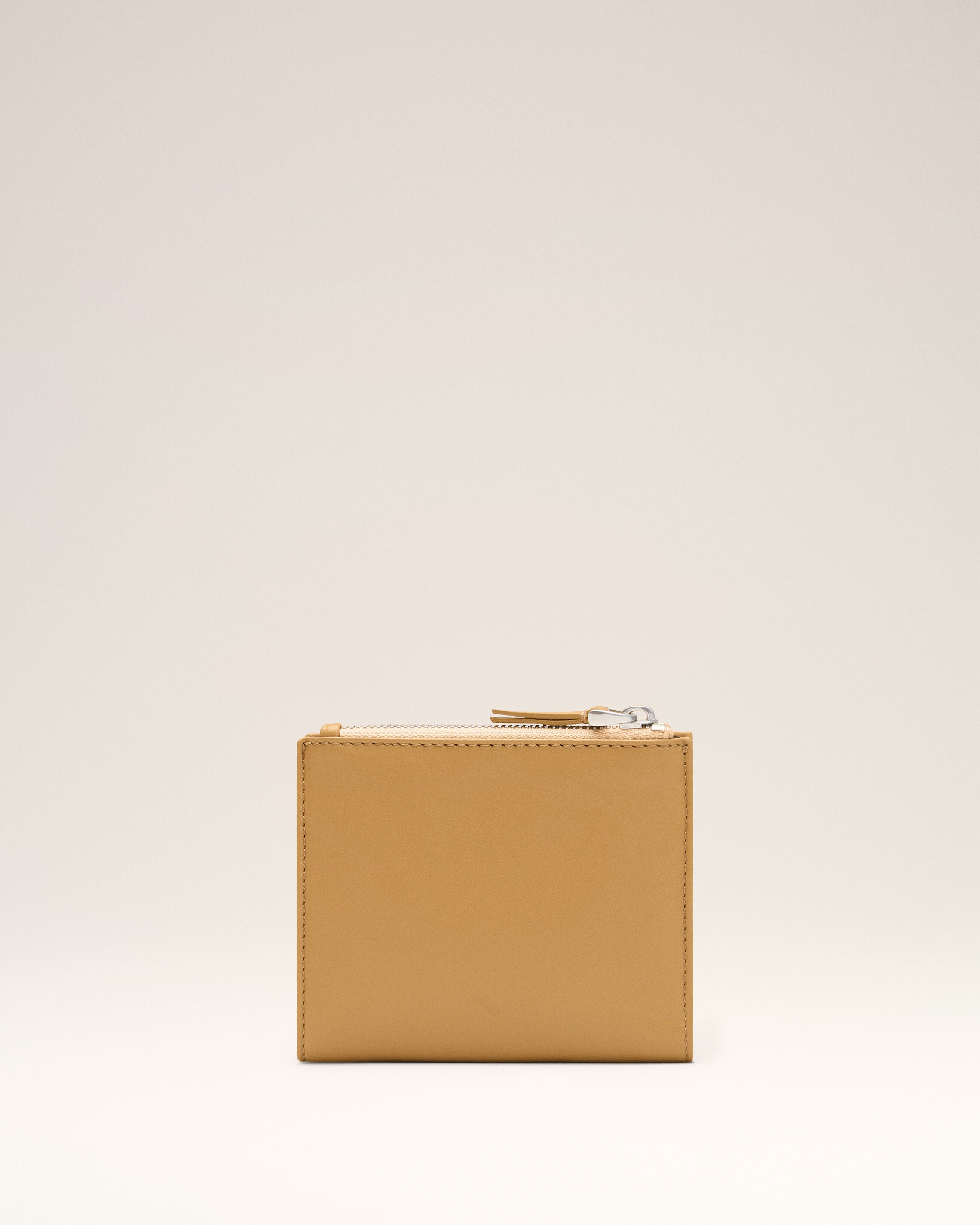 HONEY Yellow Cowhide Leather Voulez-Vous Folded Wallet | Ami Paris