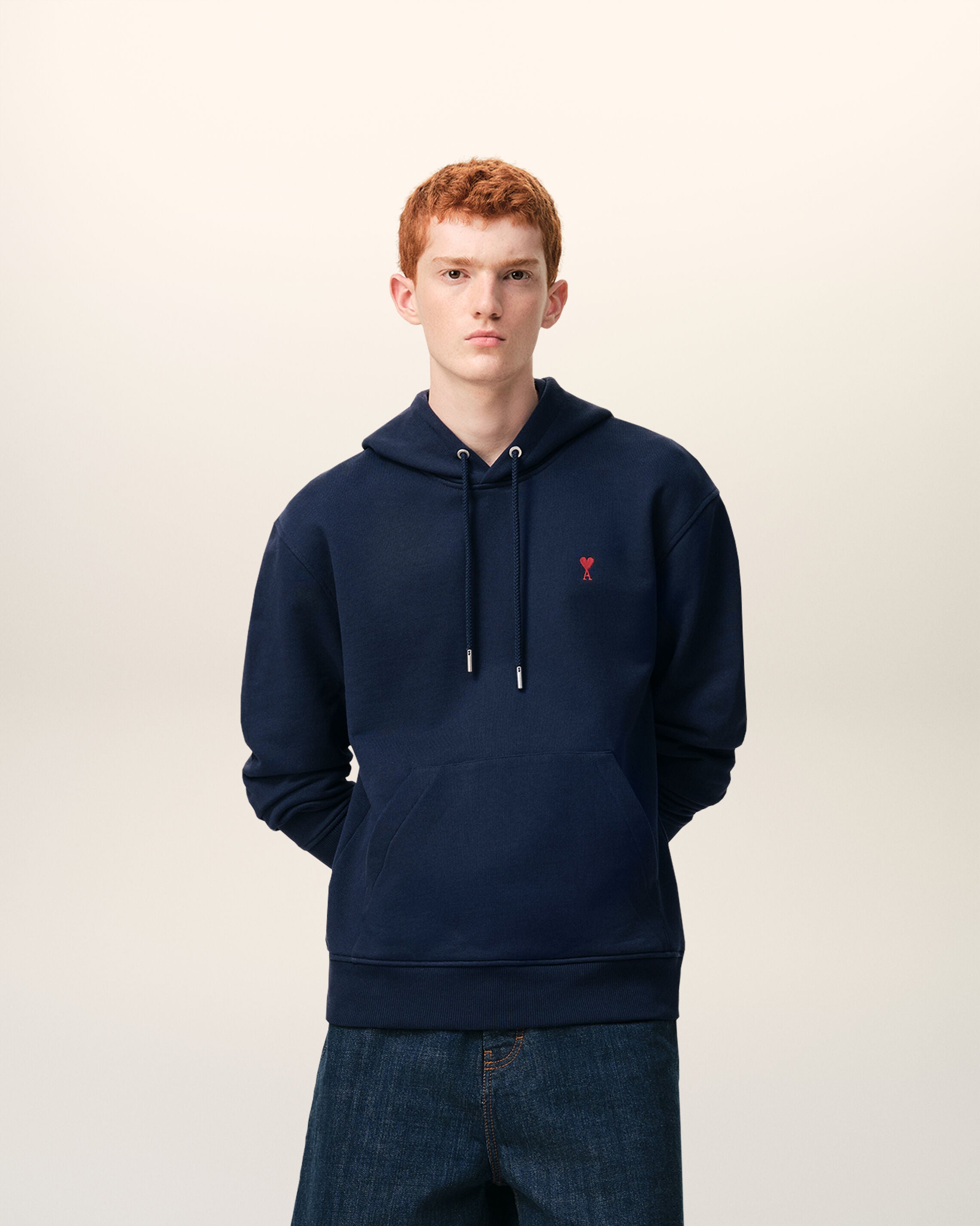 Night Blue Red Ami De Coeur Hoodie | AMI PARIS