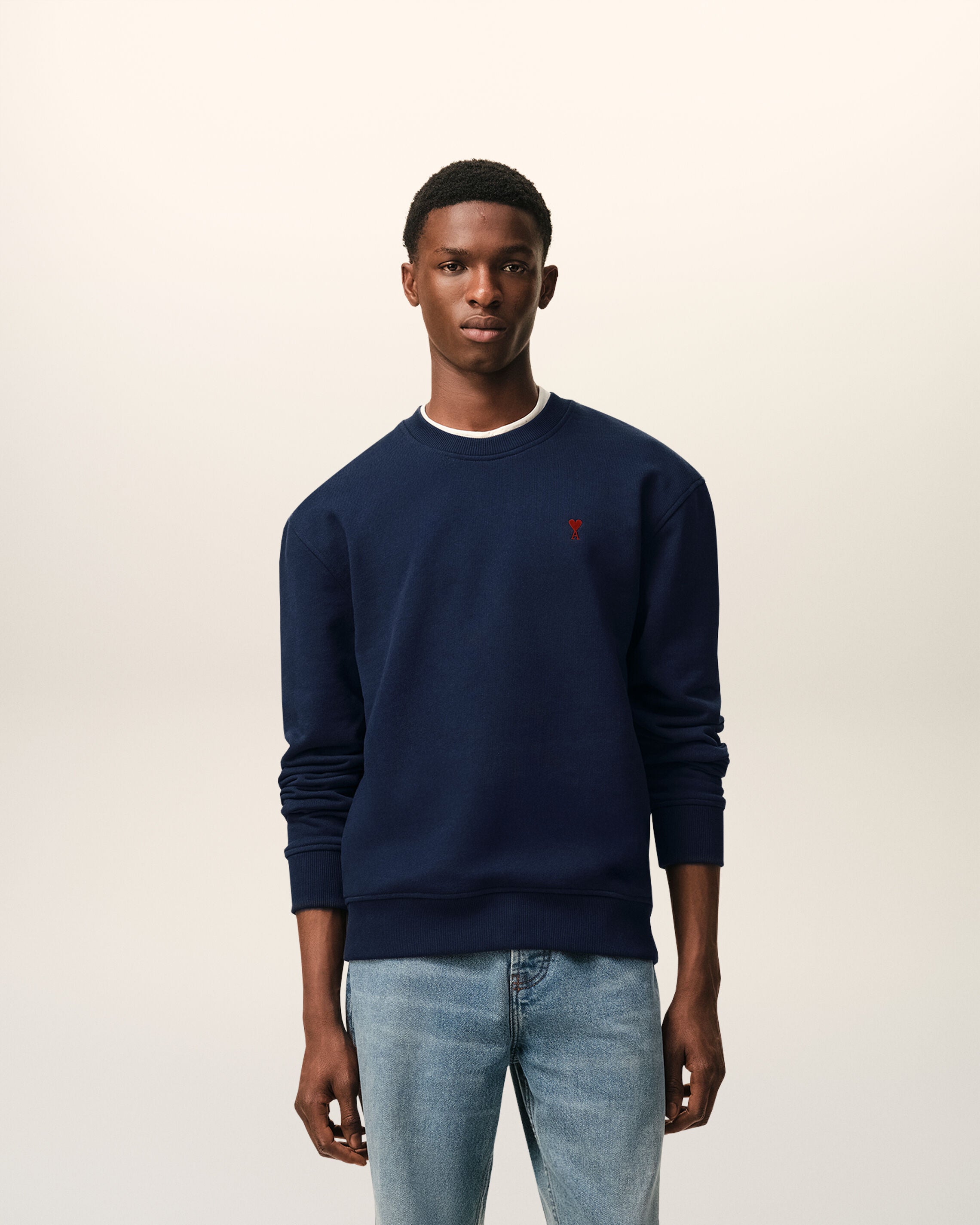 Night Blue Red Ami De Coeur Sweatshirt | AMI PARIS